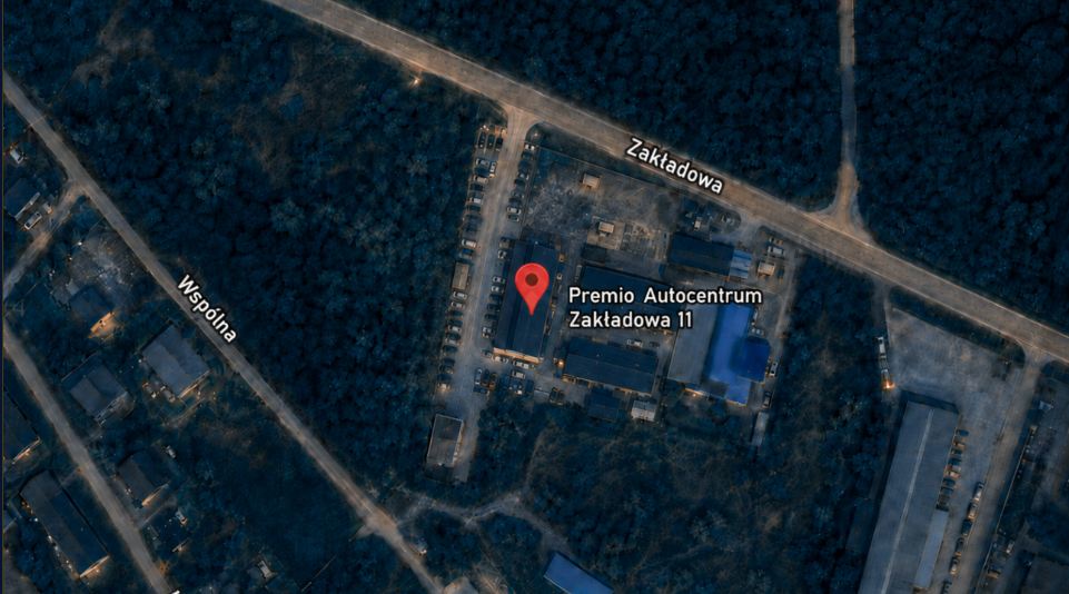 Mapa satelitarna — Premio Autocentrum, ul. Zakładowa 11, Strzelce Opolskie